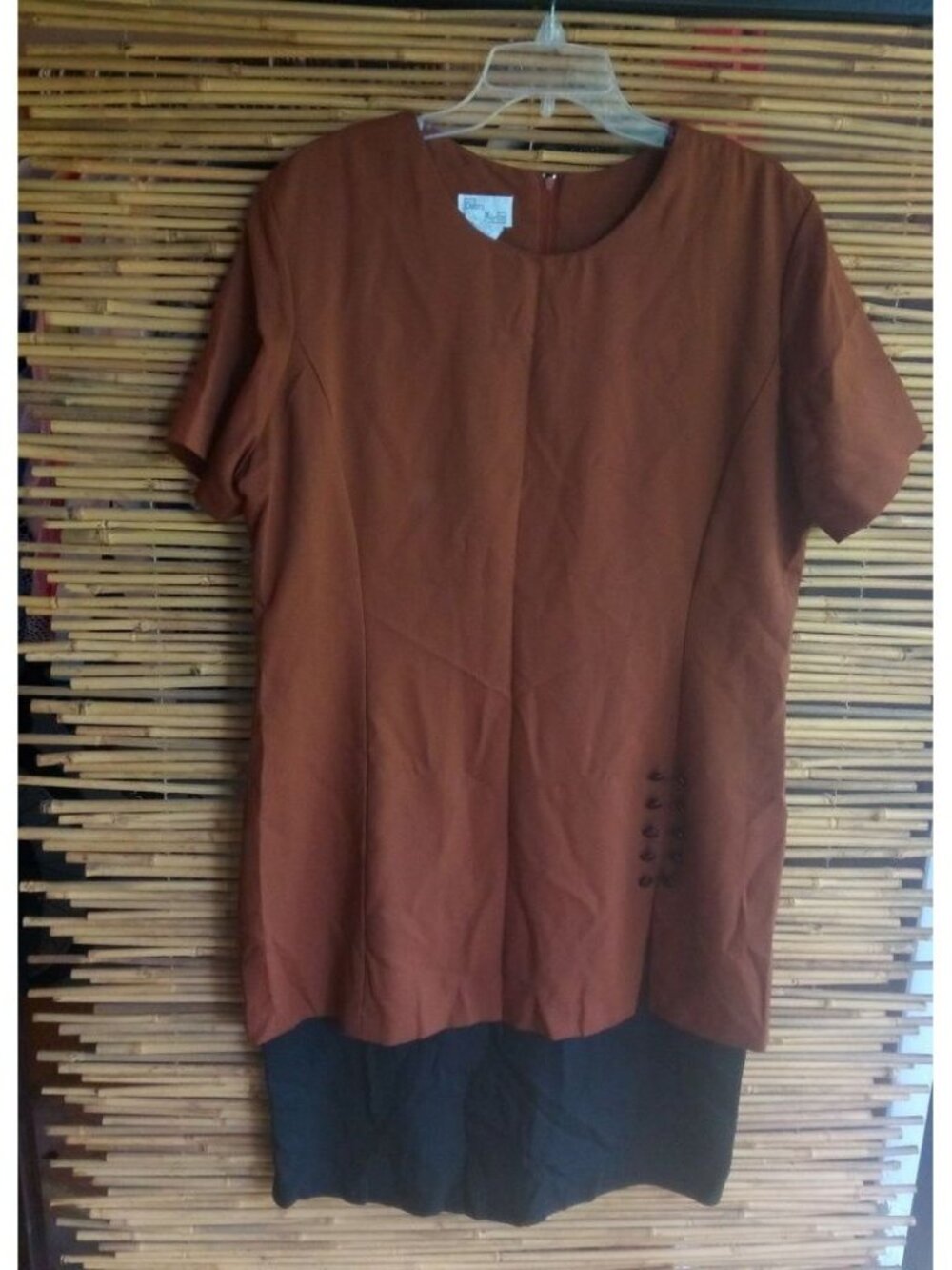 Debra Martin Black Mocha Dress 16 Plus